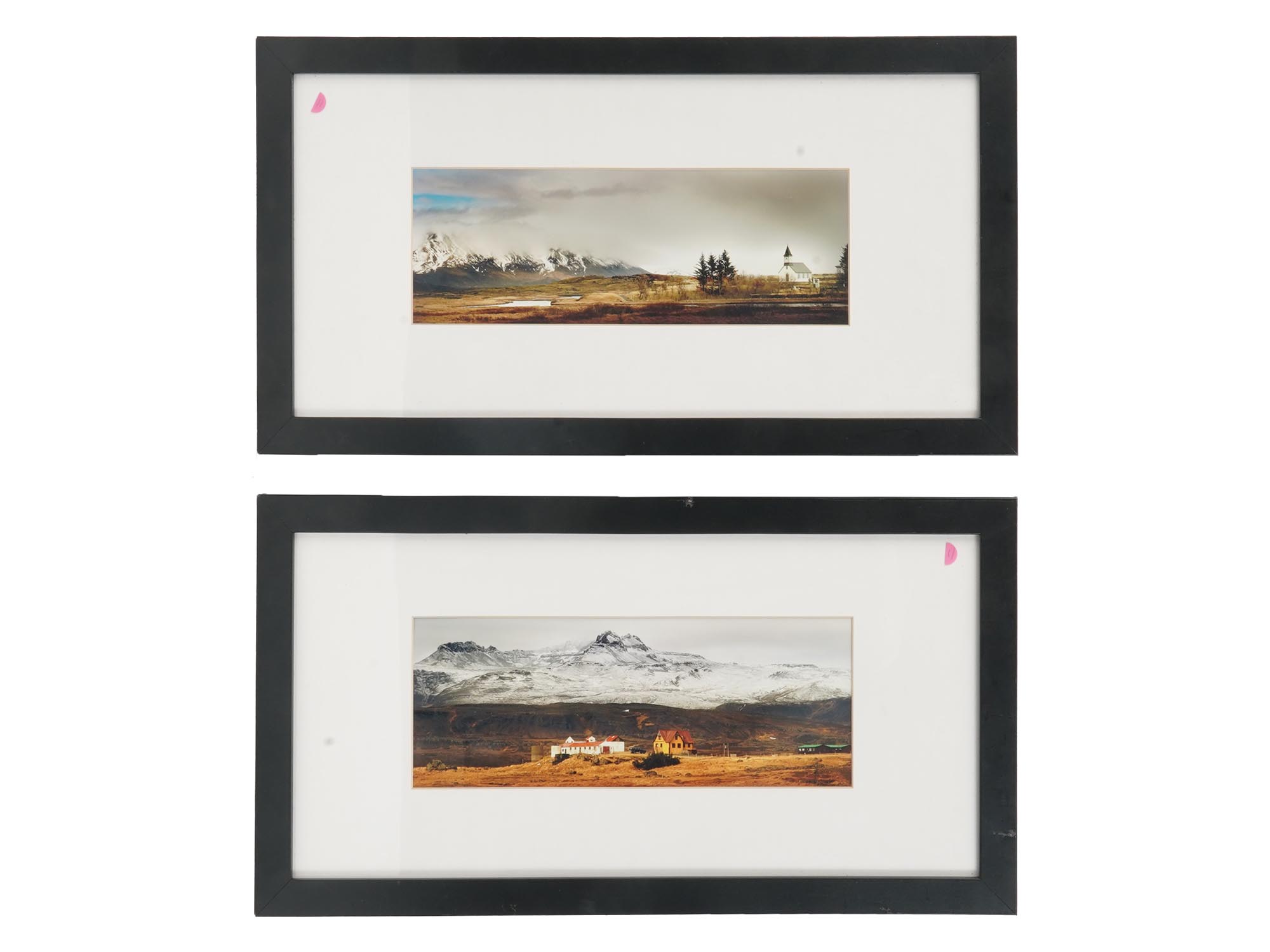 FOUR FRAMED ICELANDIC LANDSCAPE PHOTO PRINTS PIC-1